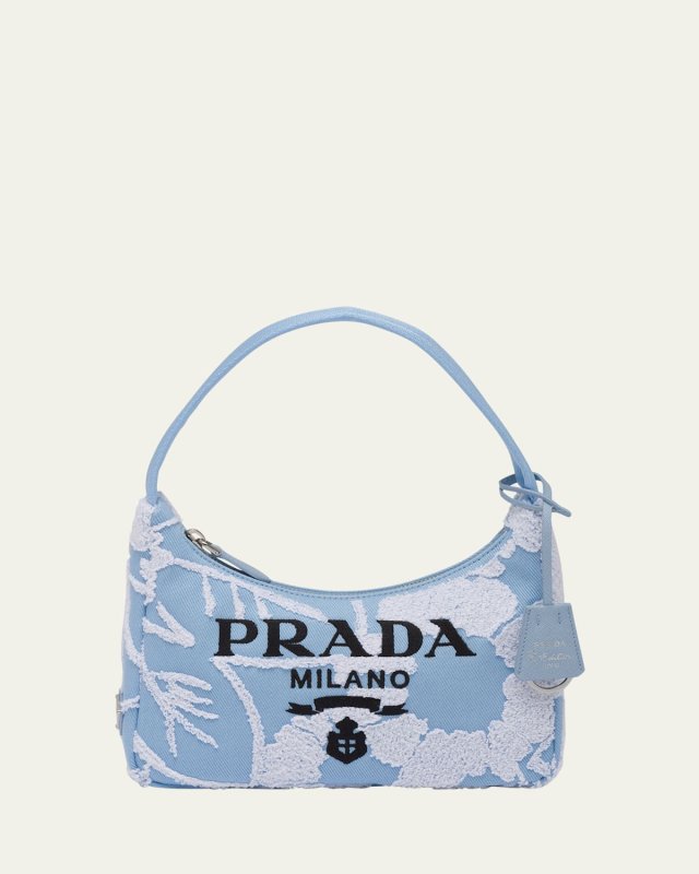 Re-Edition Embroidered Pouch Shoulder Bag